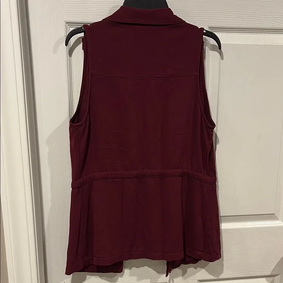 Maurices Burgundy Utility Vest - Picture 6 of 8